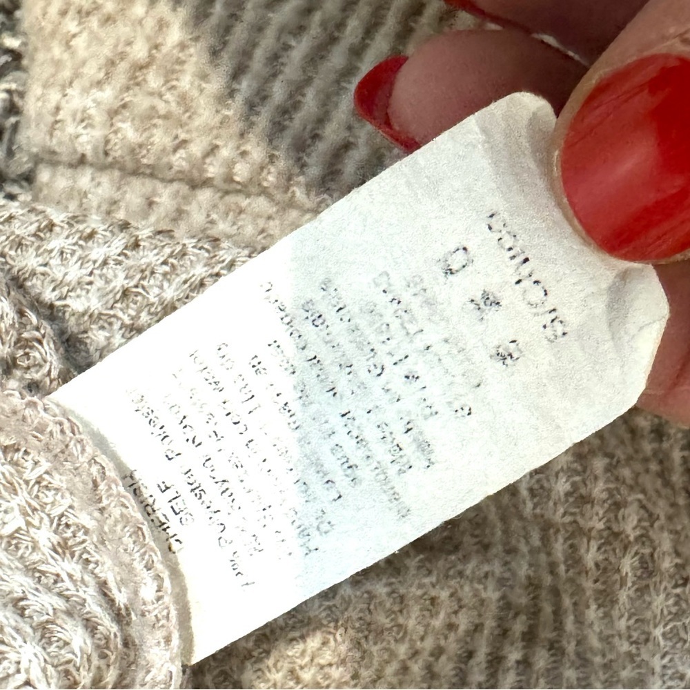 Story Beige Women's Crew Neck chunky fall Sweater - Picture 6 of 7